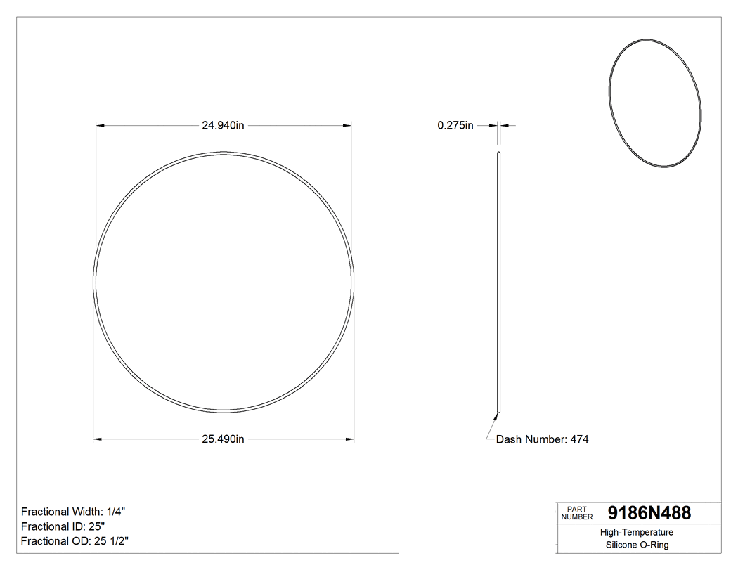 Technical drawing - 9186N488